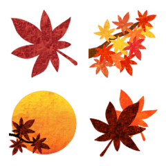 Emoji full of maples! Autumn Momiji