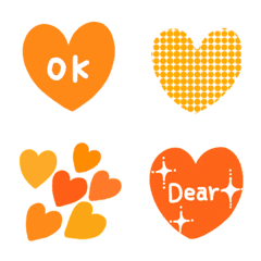 heart&heart (orange)