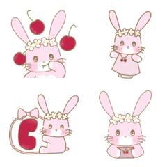 Rabbit Ari likes cherries.