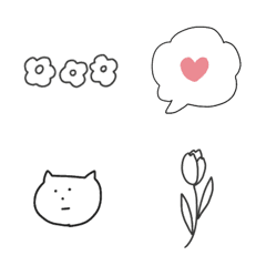 シンプルかわいい手書き絵文字