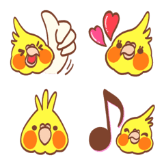 Lively cockatiel emoji