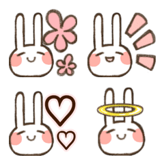 Simple and cute rabbit Emoji 5