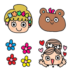 Various emoji 723 adult cute simple