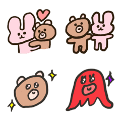 Kuma-chan and Usagi-chan Emoji