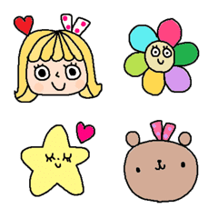 Various emoji 726 adult cute simple