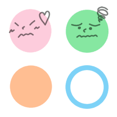 Circle emoji that can be made into lines