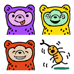 Bear - colorful emoji
