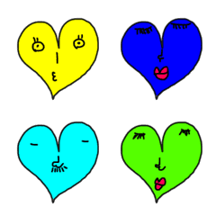 colorful EMOJI3 heart
