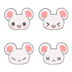 Kawaii mouse emojis