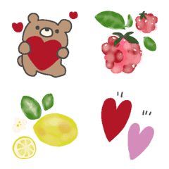 Cute simple bear emoji