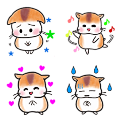Emoji with lots of Hamchoco expressions