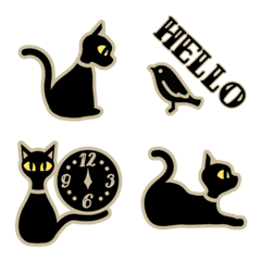 Black cat emoji2