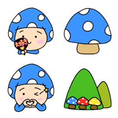 Three mushrooms 