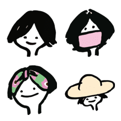 short onelength hair [wanrentantan]emoji