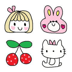 Various emoji 739 adult cute simple