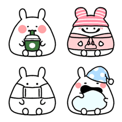 Rabbit emoji sitting on your talk