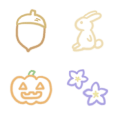 Adult girls simple autumn Emoji