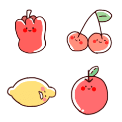 Flappy fruits and vegetables emoji