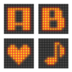 LED signboard alphabet