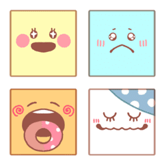Cute square! Block emoji