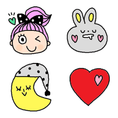 Various emoji 768 adult cute simple