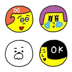 Lovely friends face emoji