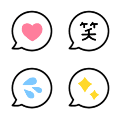Simple and useful speech bubble emoji