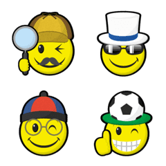 smiley & various hats emoji part13