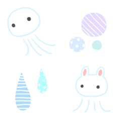 Kawaii jellyfish emoji2