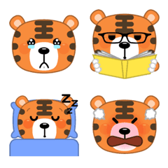 Wildlife Animal Emoji - Tiger