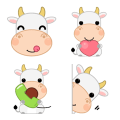 Farm Animal Emoji - Cow