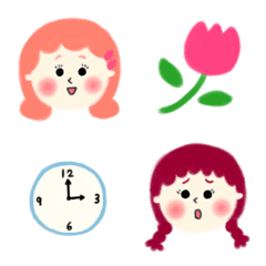 Sweet girl emoji
