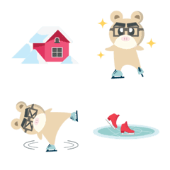 Winter and Figure Skating Emojis