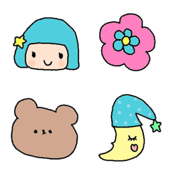 Various emoji 777 adult cute simple