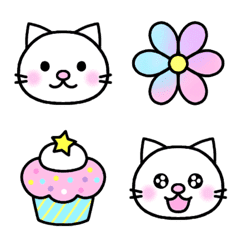Cat & various emoji