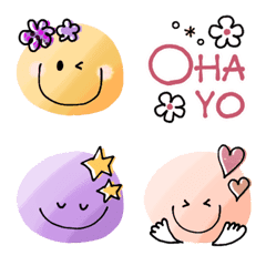 Happy smile colorful Emoji