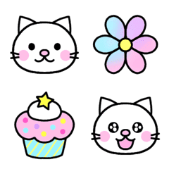 Cat & various emoji!
