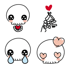 Funny Baby skull's Emoji ver.2