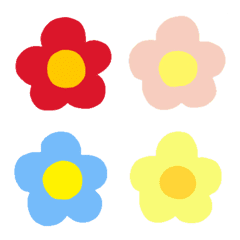 Colorful random flowers