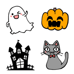Loose and cute Halloween emoji