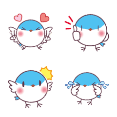 Happy blue bird