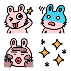 PINK Rabbit Emoji 2