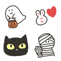 [cute] Halloween & moon viewing