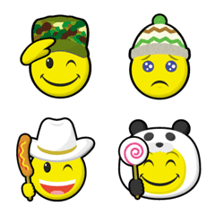 smiley & various hats emoji part14