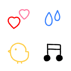 simple cute handwritten emoji