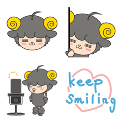 kawii black sheep Emoji