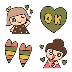 Various emoji 796 adult cute simple