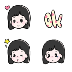 bob hair cute Emoji