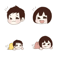 おねえちゃんとおとうとの絵文字 Line絵文字 Line Store