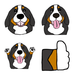 Emoji of Bernese Mountain Dog